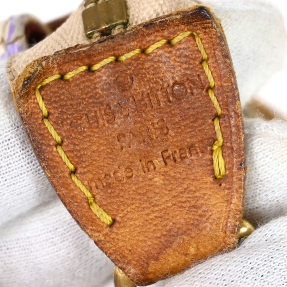 LOUIS VUITTON Pochette Accessoires Hand Bag Monogram Multi White M92649 - Picture 9 of 16